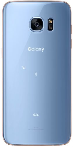 「Galaxy S7 edge」Blue Coral au
