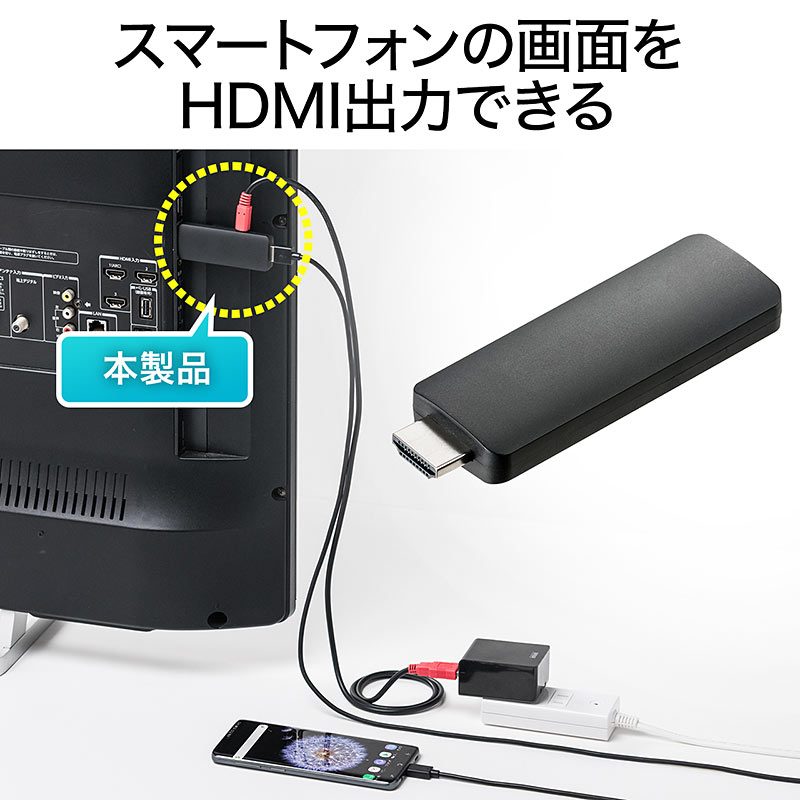 USB HDMI変換アダプタ「500-KC024HD」1