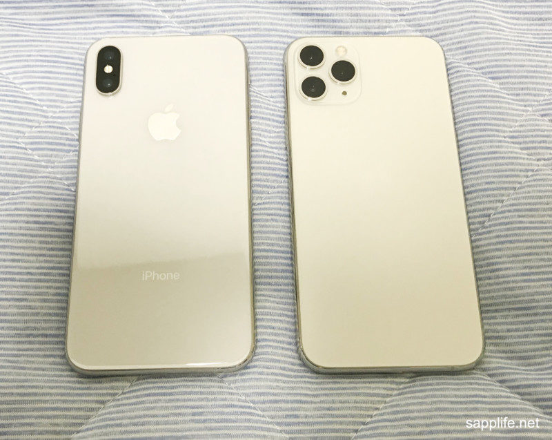 iPhoneXとiPhone11pro