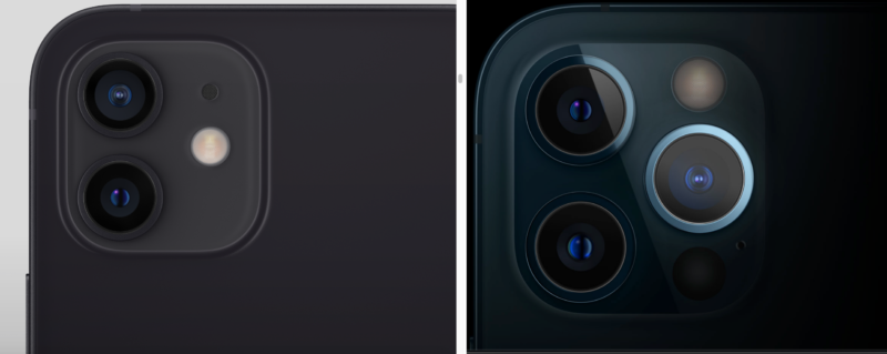 iPhone12とiPhone12proカメラ比較