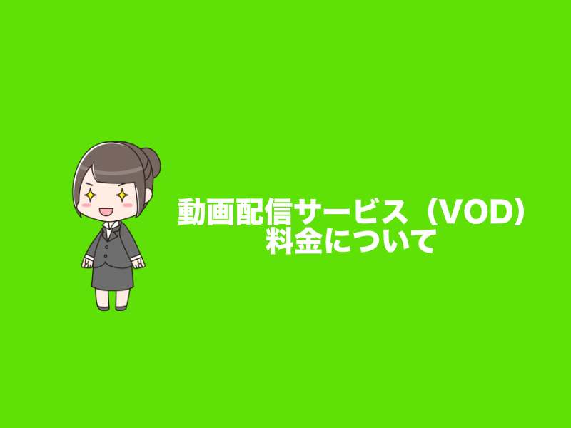 動画配信サービスの料金について