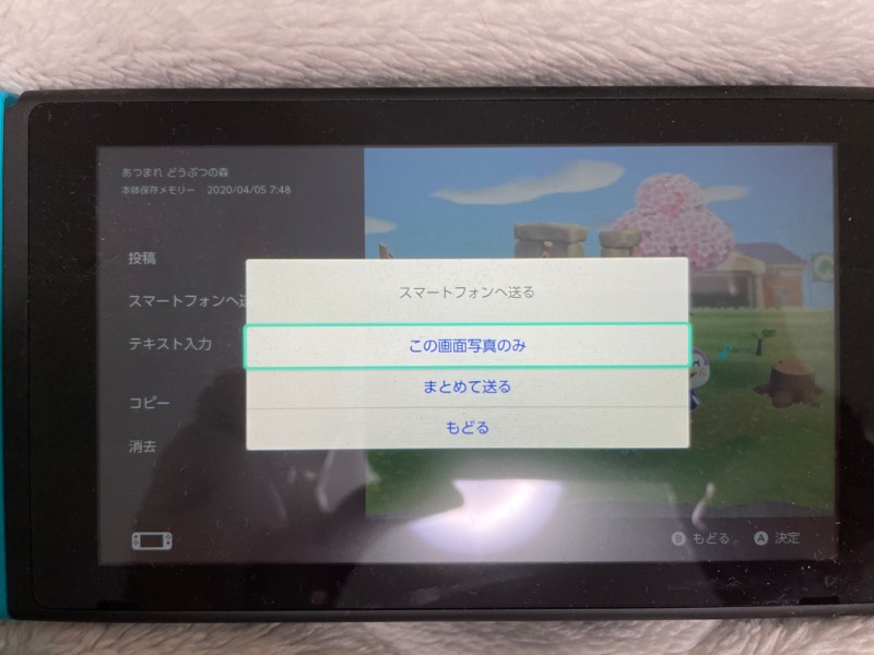 ニンテンドースイッチのスクショ画像をスマホに転送する方法５