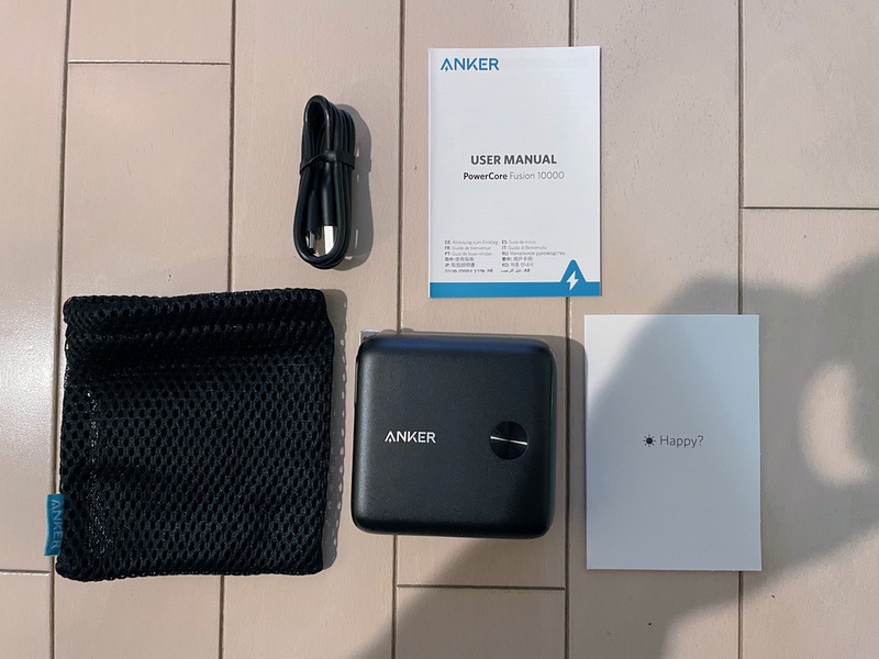 Anker PowerCore Fusion 10000付属品込