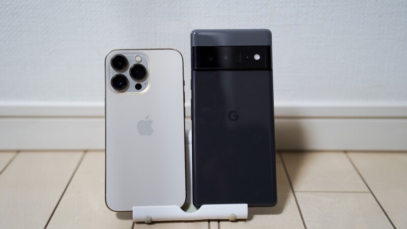iPhone13 ProとGoogle Pixel 6 Proのカメラデザイン比較