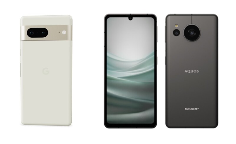 Google Pixel 7とAQUOS sense7を比較